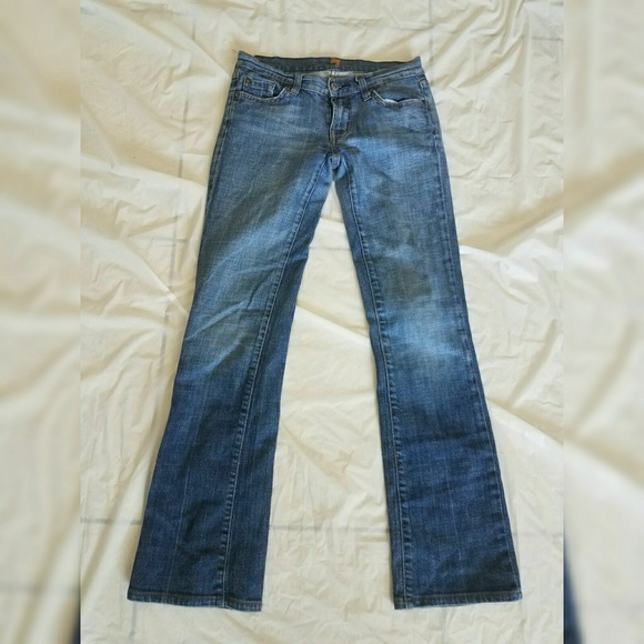 Womens 7 Seven For All Mankind Bootcut Jeans 29x30 - Picture 2 of 5